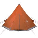 Namiot, 4-os., szaro-pomarańczowy, 367x367x259 cm, tafta 185T