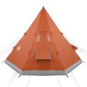 Namiot, 4-os., szaro-pomarańczowy, 367x367x259 cm, tafta 185T