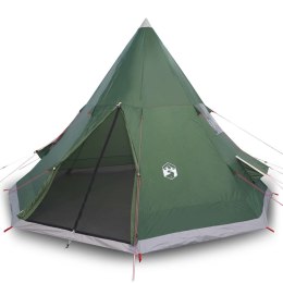 Namiot kempingowy, 4-os., zielony, 367x367x259 cm, tafta 185T