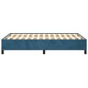 Rama łóżka, ciemnoniebieska, 120x200 cm, tapicerowana aksamitem