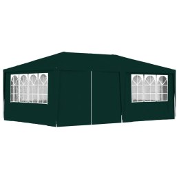 Namiot imprezowy ze ściankami, 4x6 m, zielony, 90 g/m²