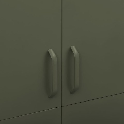 Szafa, oliwkowa, 90x50x180 cm, stalowa