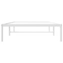 Metalowa rama łóżka, biała, 100x190 cm