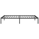 Metalowa rama łóżka, czarna, 100x190 cm