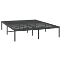 Metalowa rama łóżka, czarna, 160x200 cm