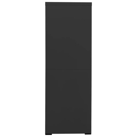 Szafka kartotekowa, antracytowa, 90x46x134 cm, stalowa