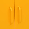 Szafka, musztardowa, 80x35x101,5 cm, stalowa