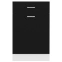 Szafka z szufladą, czarna, 50x46x81,5 cm