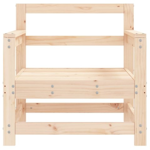 Krzesła ogrodowe, 2 szt., lite drewno sosnowe