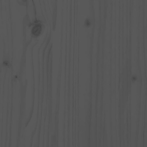 Ogrodowe siedziska środkowe, szare, 2 szt., lita sosna