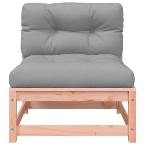 Sofy ogrodowe bez podłokietników, z poduszkami, 2 szt, daglezja