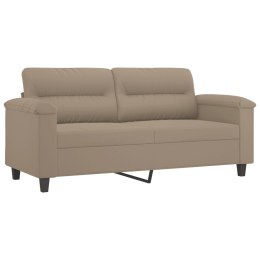 Sofa 2-osobowa, taupe, 140 cm, tapicerowana mikrofibrą