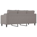 Sofa 3-osobowa, kolor taupe, 180 cm, tapicerowana tkaniną