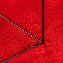 Dywan HUARTE z krótkim włosiem, czerwony, 240x240 cm