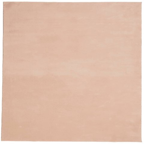 Dywan HUARTE z krótkim włosiem, różowy, 160x160 cm