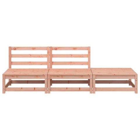 Sofa ogrodowa bez podłokietników, z podnóżkiem, daglezjowa