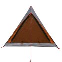 Namiot, 2-os., szaro-pomarańczowy, 200x120x88/62 cm, tafta 185T