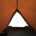 Namiot, 2-os., szaro-pomarańczowy, 200x120x88/62 cm, tafta 185T