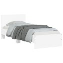 Rama łóżka z wezgłowiem, biała, 90x200 cm