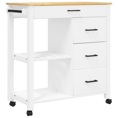 Wózek kuchenny MONZA, 84x40x90 cm, lite drewno sosnowe Wózek kuchenny MONZA, 84x40x90 cm, lite drewno sosnowe