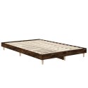 Rama łóżka, przydymiony dąb, 120x190cm, materiał drewnopochodny