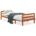 Rama łóżka, woskowy brąz, 80x200 cm, lite drewno sosnowe