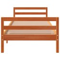 Rama łóżka, woskowy brąz, 80x200 cm, lite drewno sosnowe