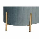 Taboret DKD Home Decor Niebieski Złoty Metal Poliester Aksamit (123 x 50 x 45 cm)