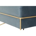 Taboret DKD Home Decor Piana Niebieski Złoty Metal Poliester Aksamit Drewno MDF (80 x 80 x 42 cm)