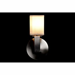 Lampa ścienna DKD Home Decor Srebrzysty Metal Poliester Biały 220 V 40 W (12 x 10 x 22 cm)