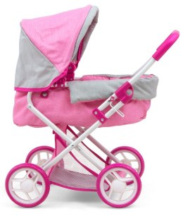 Wózek dla lalek Alice Prestige pink #B1 MILLY-MALLY