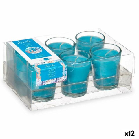 Zestaw świec 16 x 6,5 x 11 cm (12 Sztuk) szklanka/kieliszek Oceaniczny