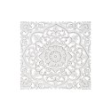 Dekoracja ścienna DKD Home Decor Biały Mandala Indianin Wykończenie antyczne Wytrawianie 90 x 4 x 90 cm