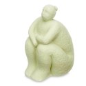 Figurka Dekoracyjna Kolor Zielony Dolomite 18 x 30 x 19 cm (4 Sztuk) Kobieta Na siedząco