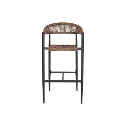 Taboret Home ESPRIT Brązowy Czarny Aluminium Rattan 52 x 55 x 105 cm