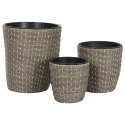 Zestaw doniczek Home ESPRIT polipropylen Rattan 40 x 40 x 45 cm