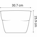 Doniczka EDA Czerwony Ø 30 cm Plastikowy Owal Nowoczesny