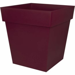 Doniczka Ecolux 49,5 x 49,5 x 52,5 cm Ciemnoczerwony Plastikowy Kwadratowy Nowoczesny