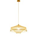 Lampa Sufitowa DKD Home Decor Brązowy Bambus (50 x 50 x 23 cm)