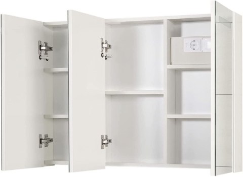 MIADOMODO Szafka z lustrem z oświetleniem LED, 100 x 60 cm