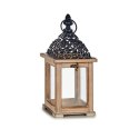 Lampa Czarny Naturalny Drewno 13 x 29 x 13 cm Siatka (6 Sztuk)