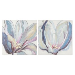 Obraz Home ESPRIT Kwiat Miejska 80 x 3 x 80 cm (2 Sztuk)