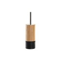 Szczotka toaletowa DKD Home Decor Czarny Naturalny Bambus 10 x 10 x 36,8 cm