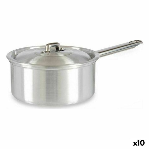 Garnek z Pokrywką Ø 16 cm Srebrzysty Aluminium 1,5 L (10 Sztuk)