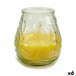 Świeczka Zapachowa Żółty Przezroczysty Citronella 9 x 9,5 x 9 cm (6 Sztuk)