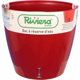 Samonawadniająca doniczka Riviera Ze zbiornikiem wody Czerwony polipropylen Okrągły Ø 36 x 33 cm
