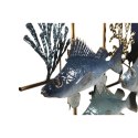 Dekoracja ścienna Home ESPRIT Niebieski Złoty Śródziemnomorski Ryby 93 x 6 x 51,5 cm