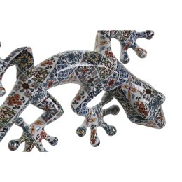 Dekoracja ścienna Home ESPRIT Wielokolorowy Jaszczurka Śródziemnomorski 13 x 5 x 29 cm (2 Sztuk)