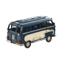 Figurka Dekoracyjna Home ESPRIT Niebieski Biały Autobus Vintage 17 x 7 x 8 cm (2 Sztuk)