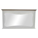 Lustro ścienne DKD Home Decor Biały Drewno Naturalny 105 x 64 x 4,5 cm